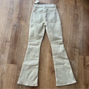 NWT $228 MOTHER The Weekender Flare Whacky Khaki Size 25